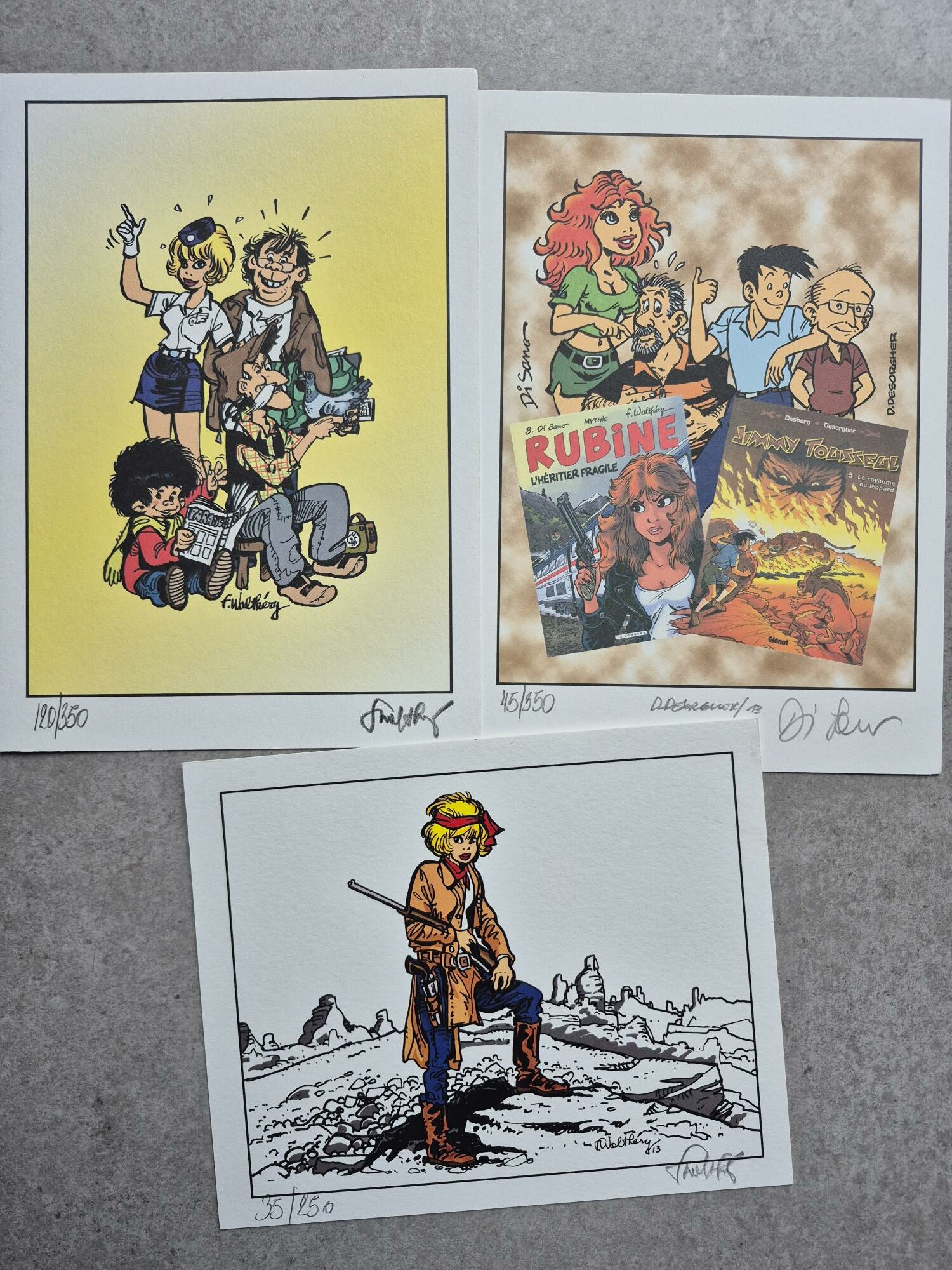 TDB 2 spécial Walthery et Di Sano + 3 ex-libris num et signés – Image 3