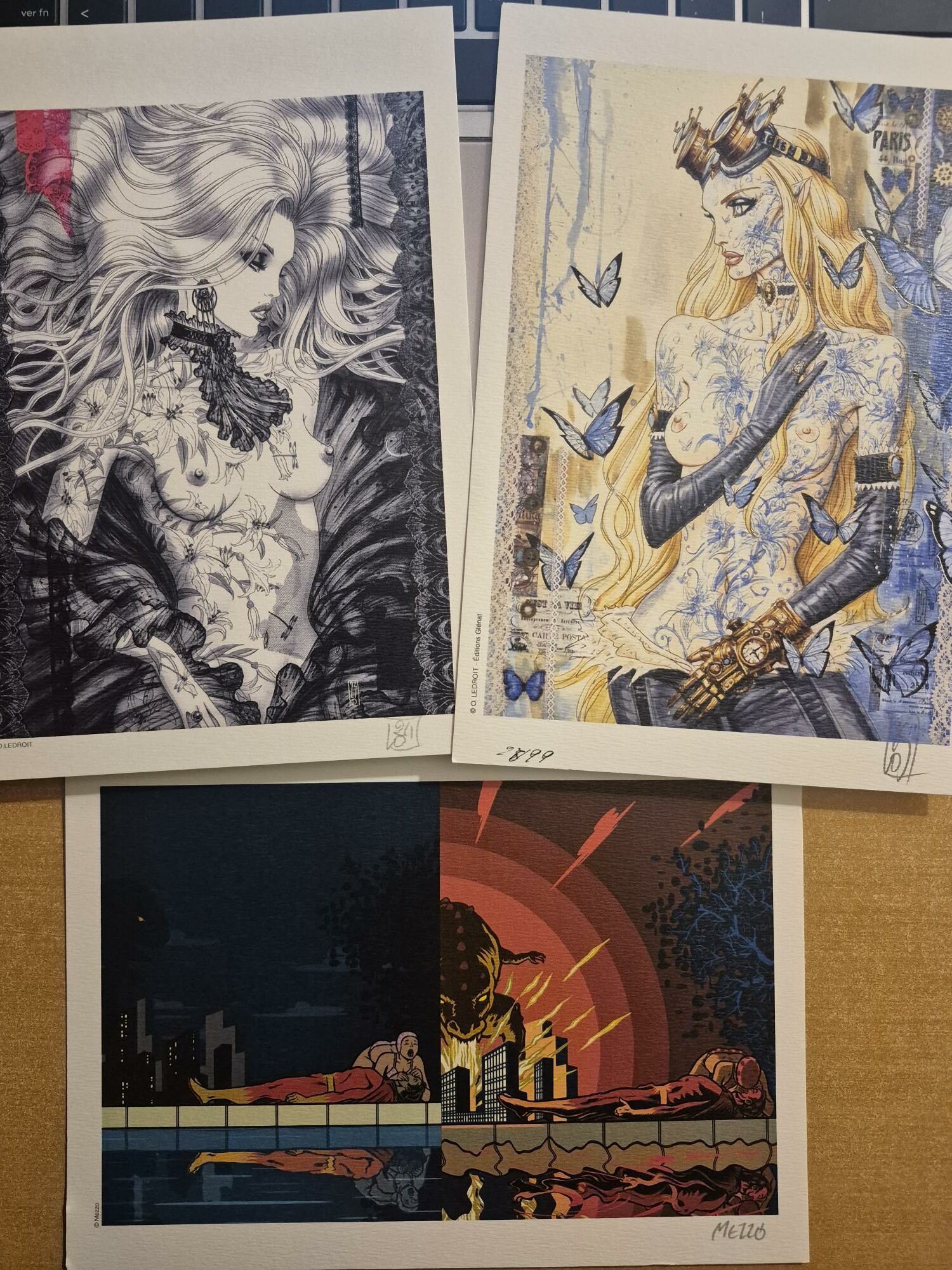 TDB 32, spécial Ledroit et Mezzo avec 3 ex-libris signés – Image 3