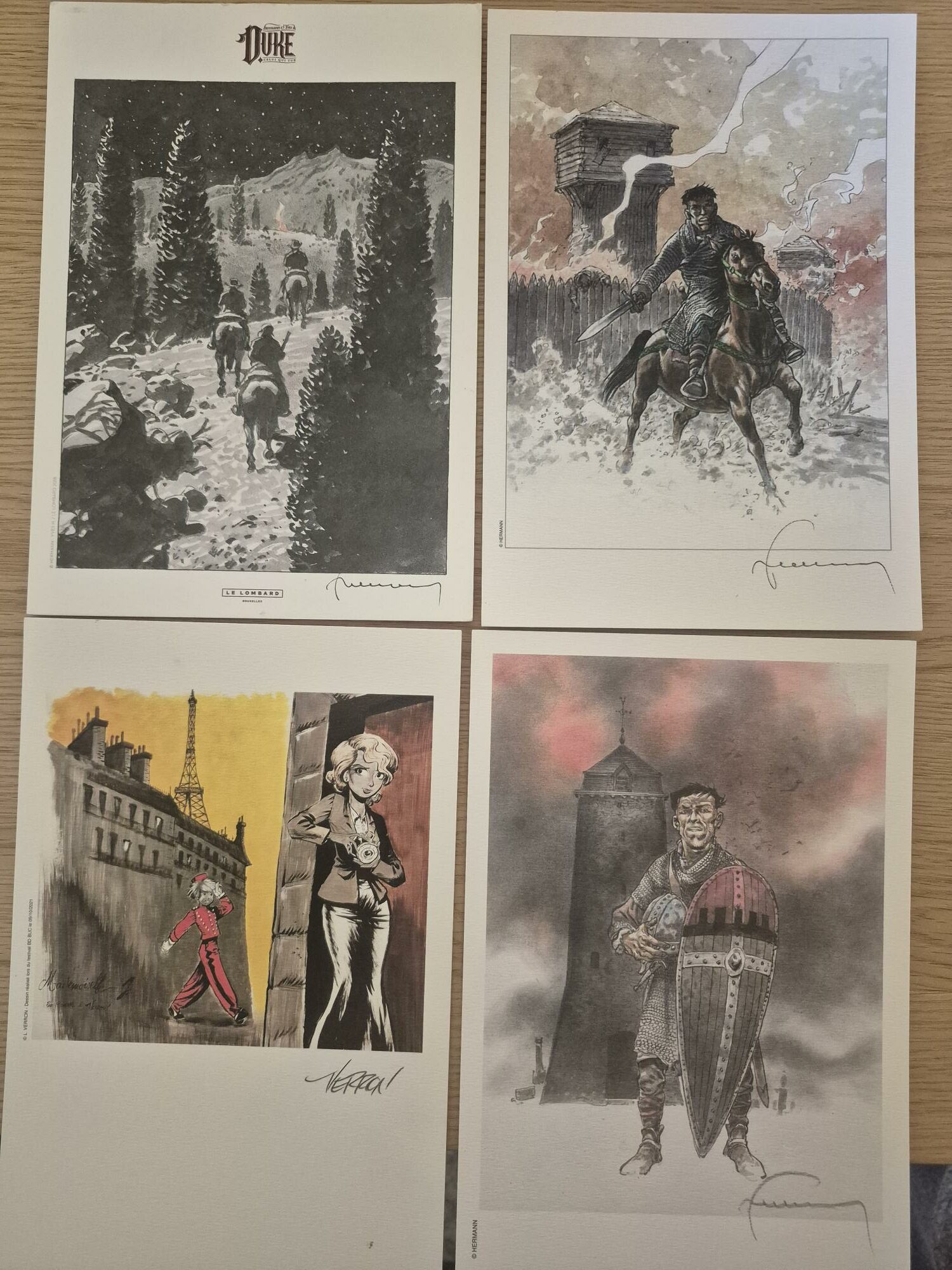 TDB 8 spécial Hermann et Verron avec 4 ex-libris signés – Image 3
