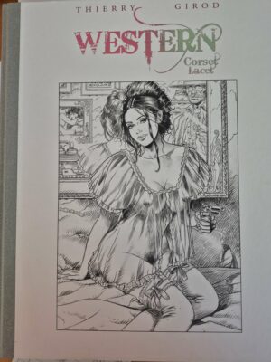 Western corset lacet géant, TL toilé dédicacé Girod