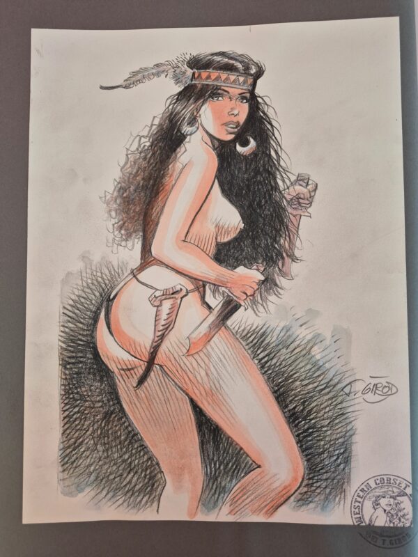 Western corset lacet géant, TL toilé dédicacé Girod – Image 2