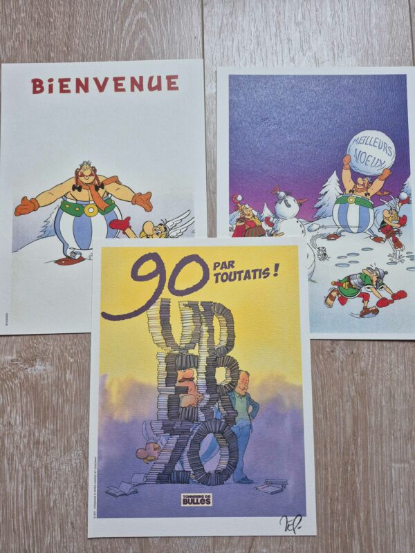 HS TDB Uderzo TL numéroté avec ex-libris signé ZEP – Image 3