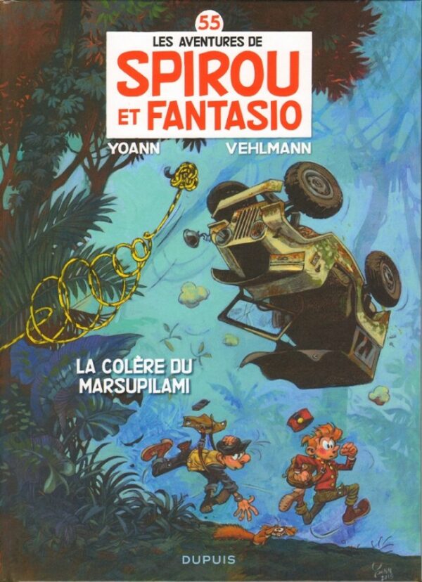 La colère du Marsupilami, dédicacé par Yoann avec 2 ex-libris