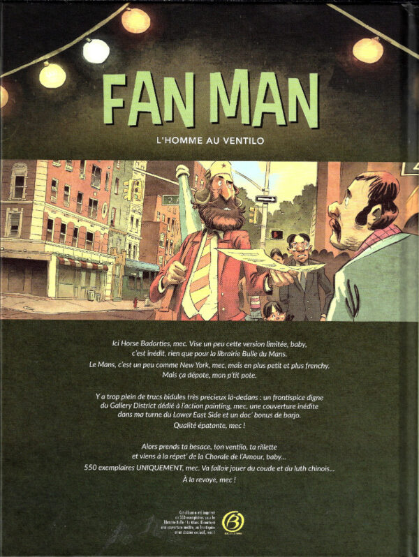 Fan Man, l'homme au ventilo, TL signé par Gaet's et Monier – Image 2
