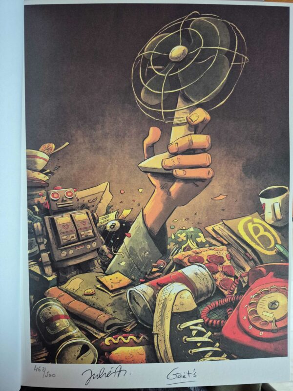 Fan Man, l'homme au ventilo, TL signé par Gaet's et Monier – Image 3