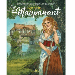 Guy de Maupassant, sept récits, album dédicacé par Minguez