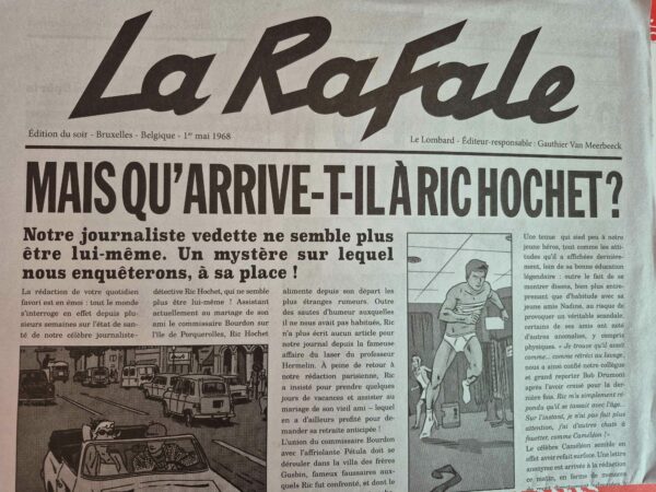 Ric Hochet 6, le tiercé de la mort PE avec ex-libris signé TIBET – Image 4