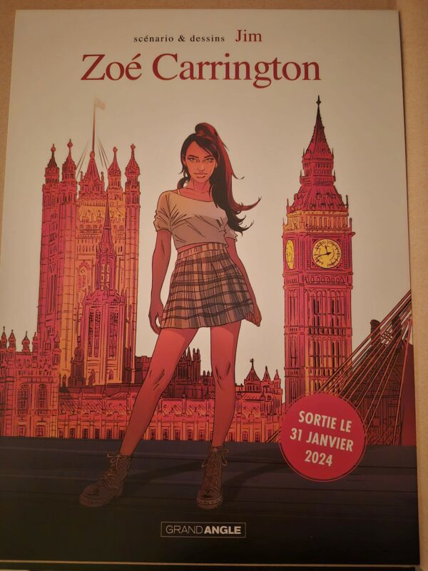 Zoé Carrington T1 PE avec ex-libris signé JIM + dossier presse – Image 3