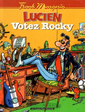 Lucien, votez Rocky dédicacé avec 1 ex-libris signé Margerin