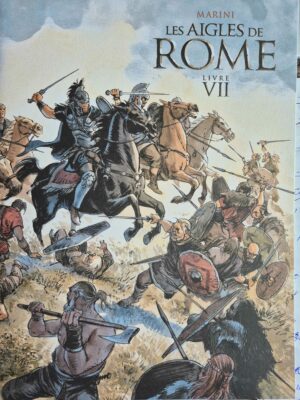 Les Aigles de Rome livre VII dossier presse + ex-libris signé Marini