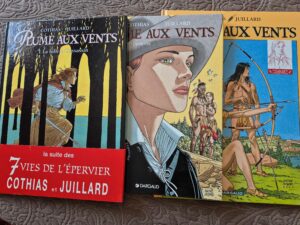 Plume aux vents tomes 1 à 3, avec 2 ex-libris num et signés Juillard