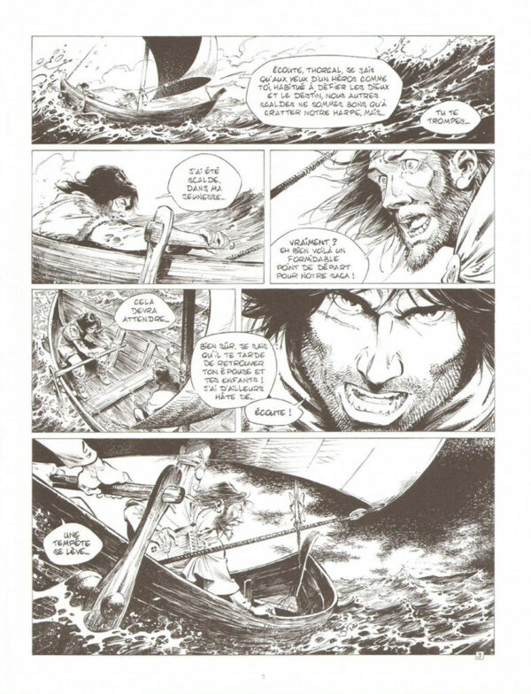 Thorgal, de givre et de feu, TL avec ex-libris signé Rosinski – Image 4