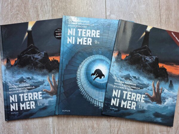 Ni terre ni mer, lot 3 livres : tomes 1 et 2 + tirage pro