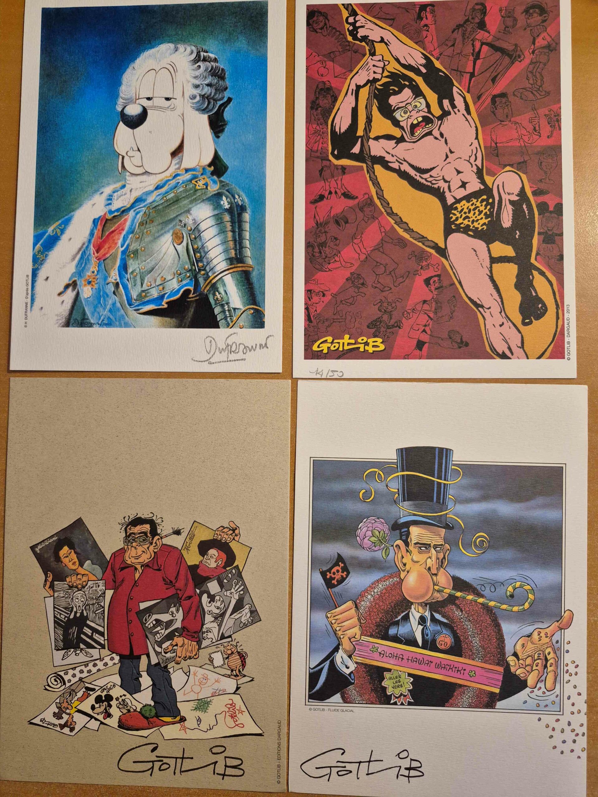 OAMB 18 Gotlib et Alice avec 4 ex-libris signés – Image 3