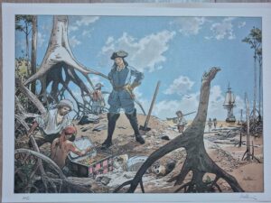 L'Epervier, affiche HC signée par Pellerin