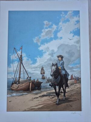 Affiche signée par Pellerin, l'épervier 2005
