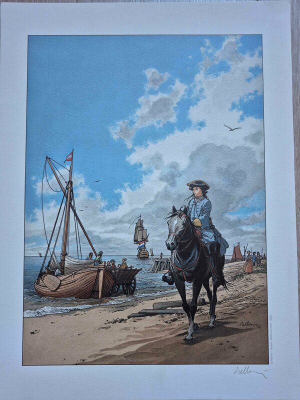 Affiche signée par Pellerin, l'épervier 2005