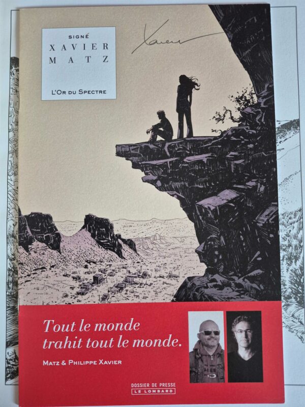 L'or du spectre, TL dédicacé Xavier avec ex-libris et dossier signés – Image 4