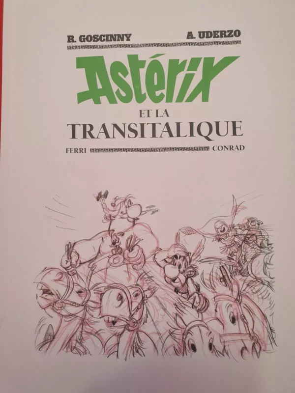 Asterix et la Transitalique, coffret TL avec 10 ex-libris signés – Image 4