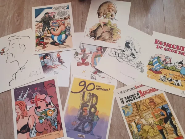 Asterix et la Transitalique, coffret TL avec 10 ex-libris signés – Image 2