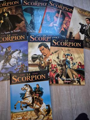 Lot Le Scorpion T 1 à 7 EA avec 7 ex-libris signés