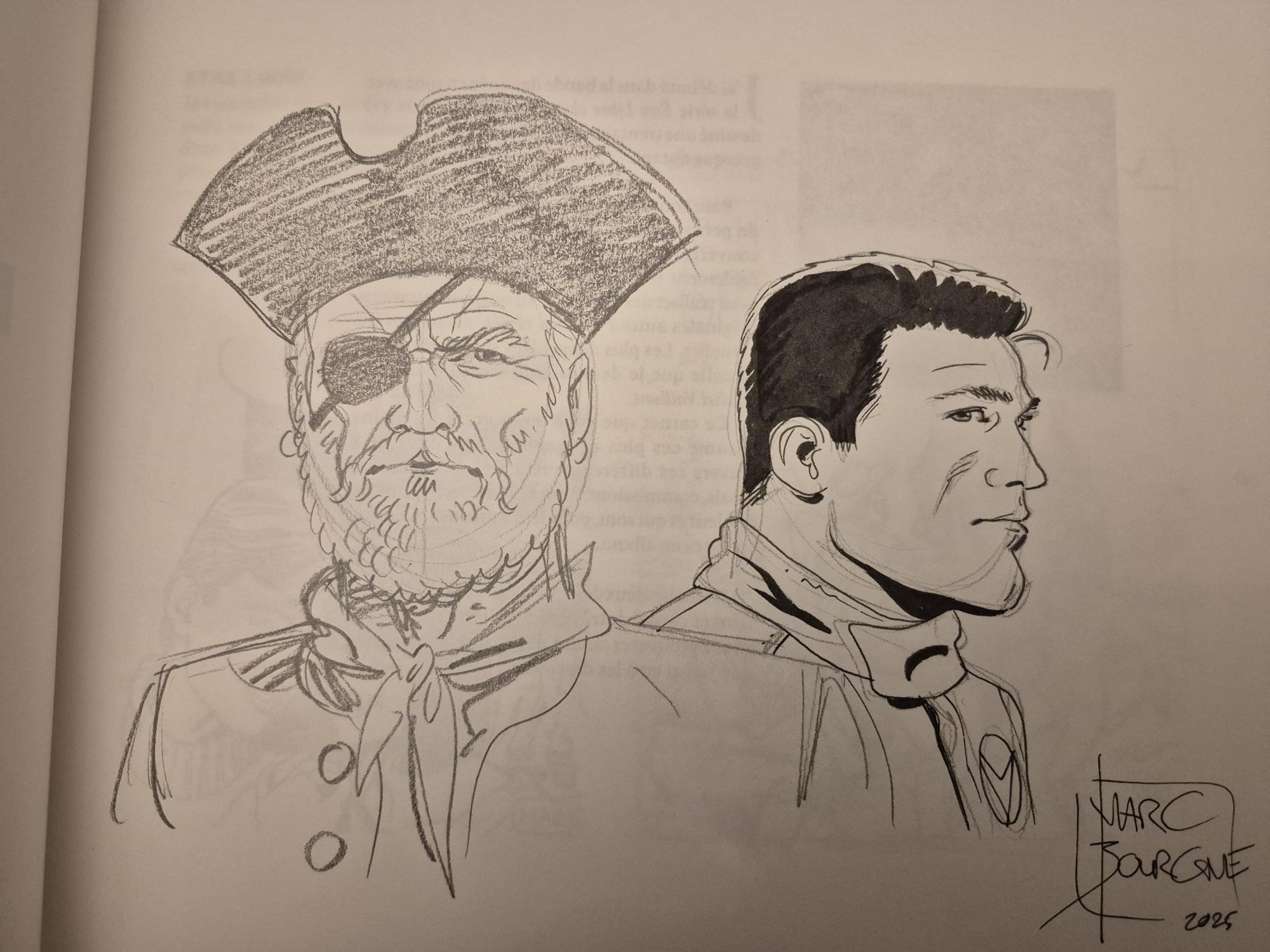 Sous le crayon de Marc Bourgne, TL dédicacé par Bourgne – Image 2