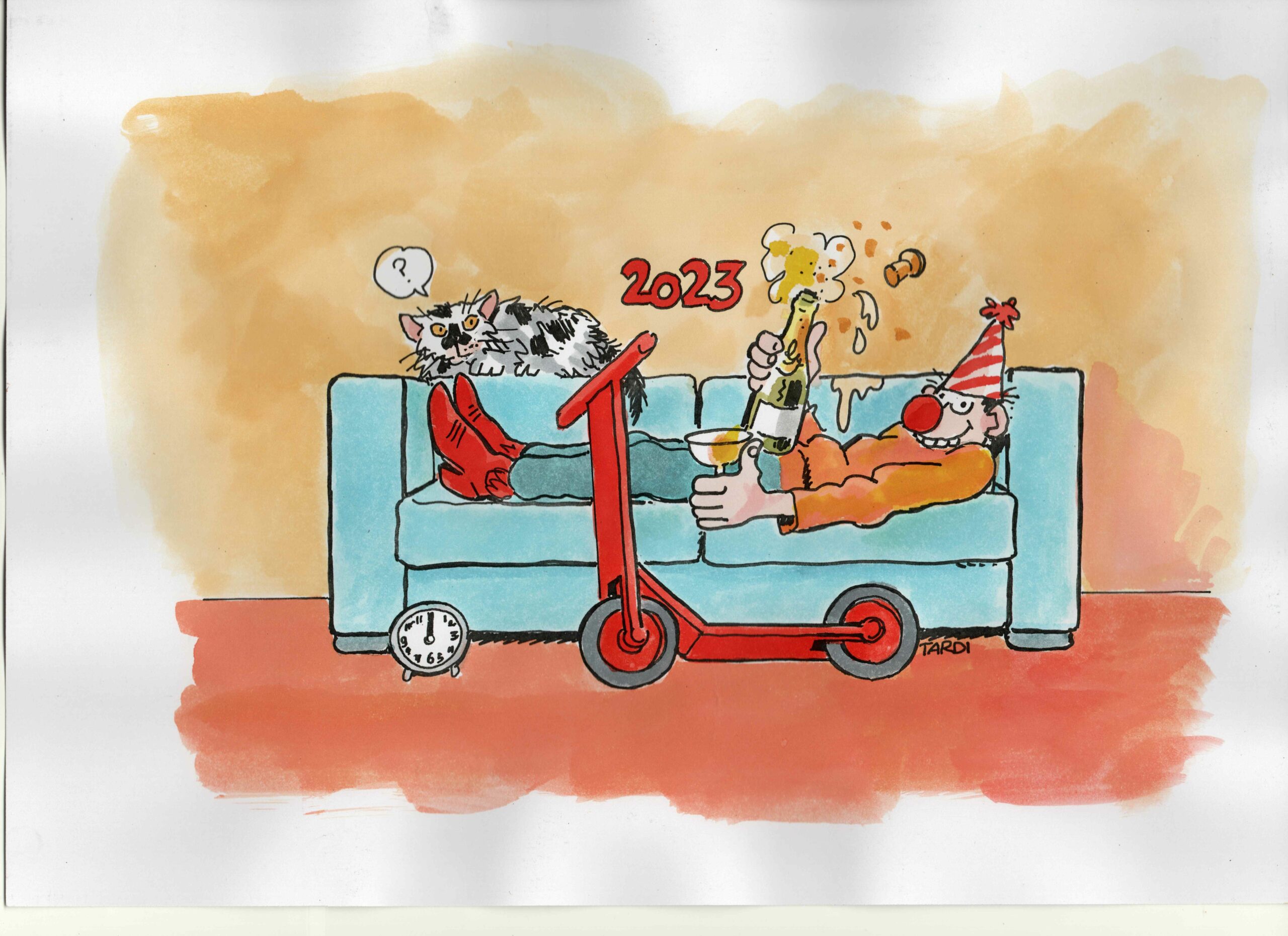 Dessin original en couleurs de TARDI 2023