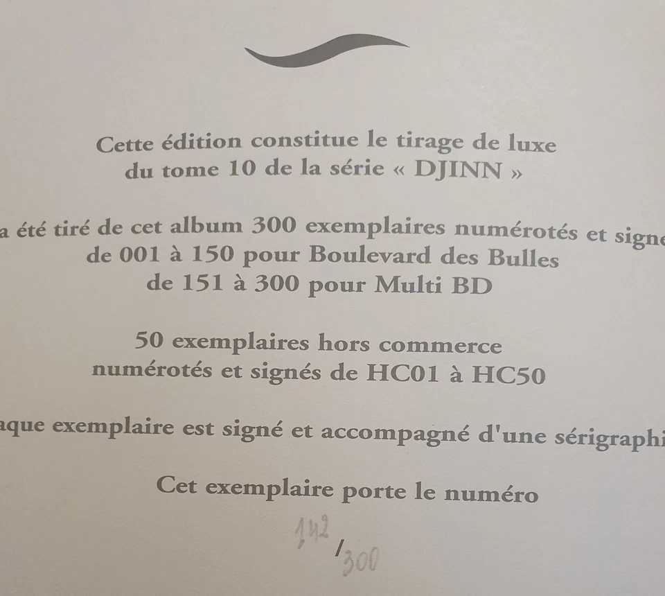 Djinn TL T.10, numéroté et signé Mirallès avec 1 sérigraphie – Image 3