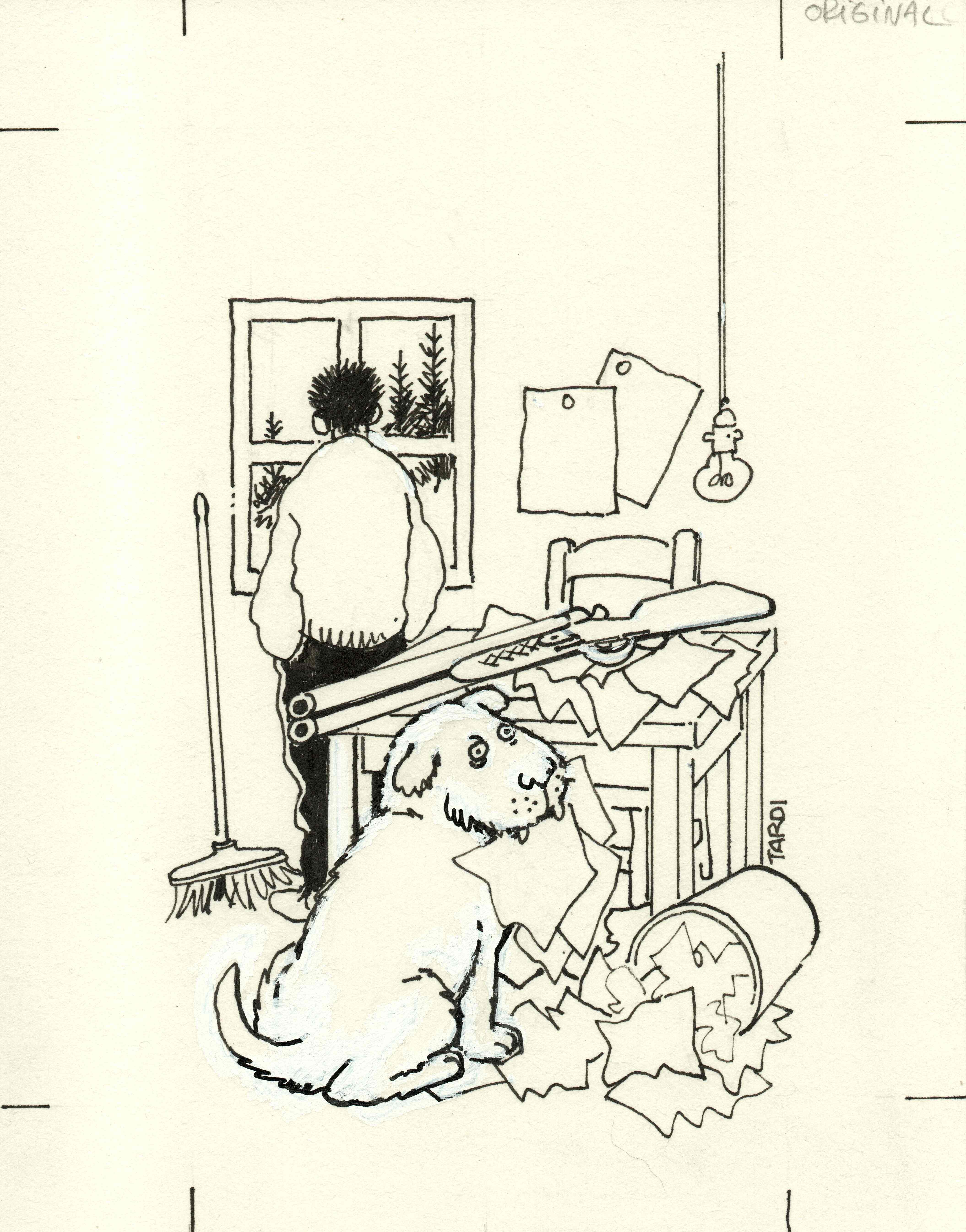 TARDI : dessin original, couverture de roman