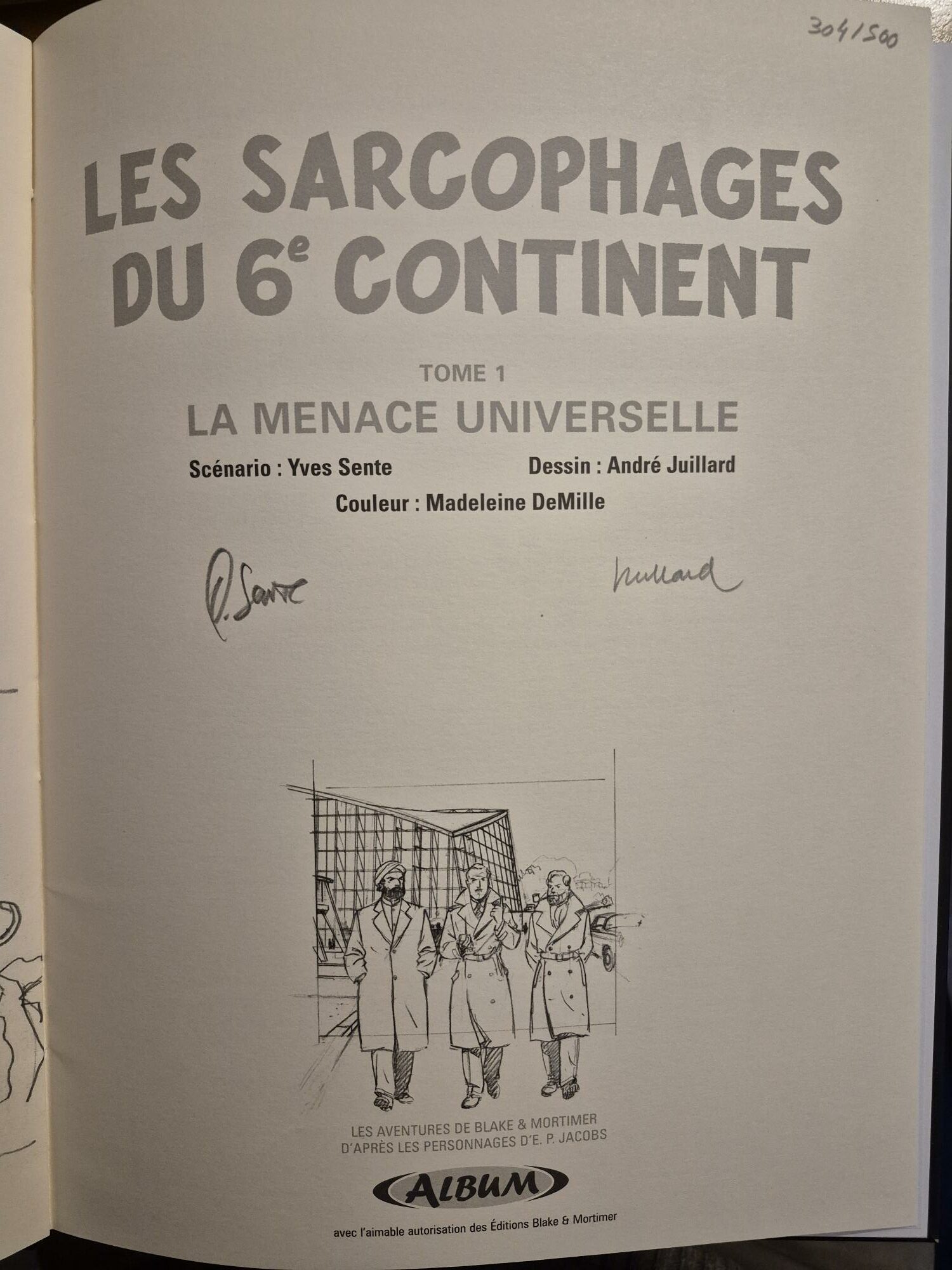 Les sarcophages du 6e continent, numéroté signé Sente Juillard – Image 2