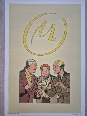 Blake et Mortimer, planche originale GF de Marchand