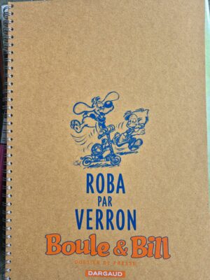 Roba par Verron, dossier presse dédicacé avec 1 ex-libris signé