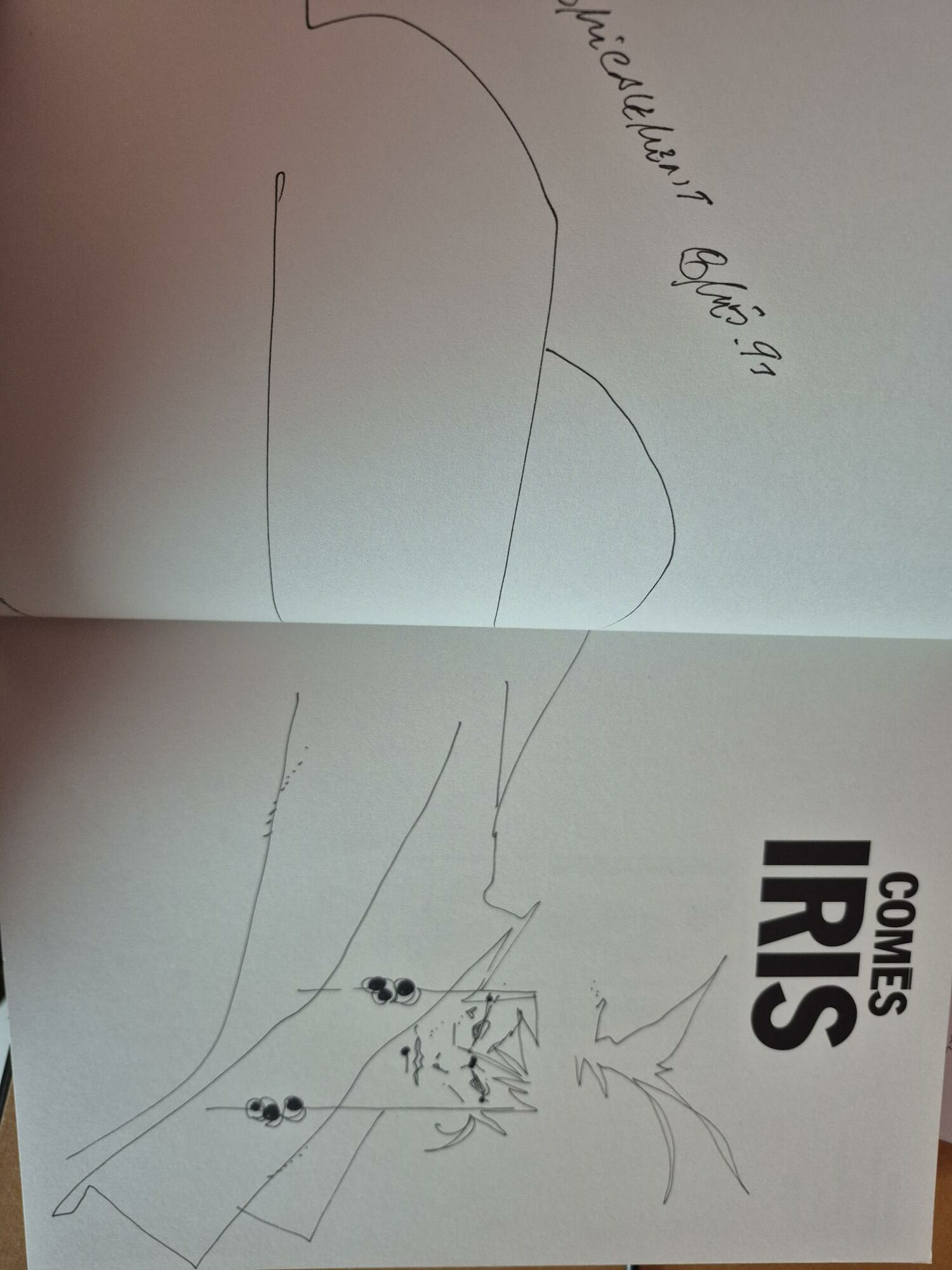 Iris album dédicacé par Comès – Image 2