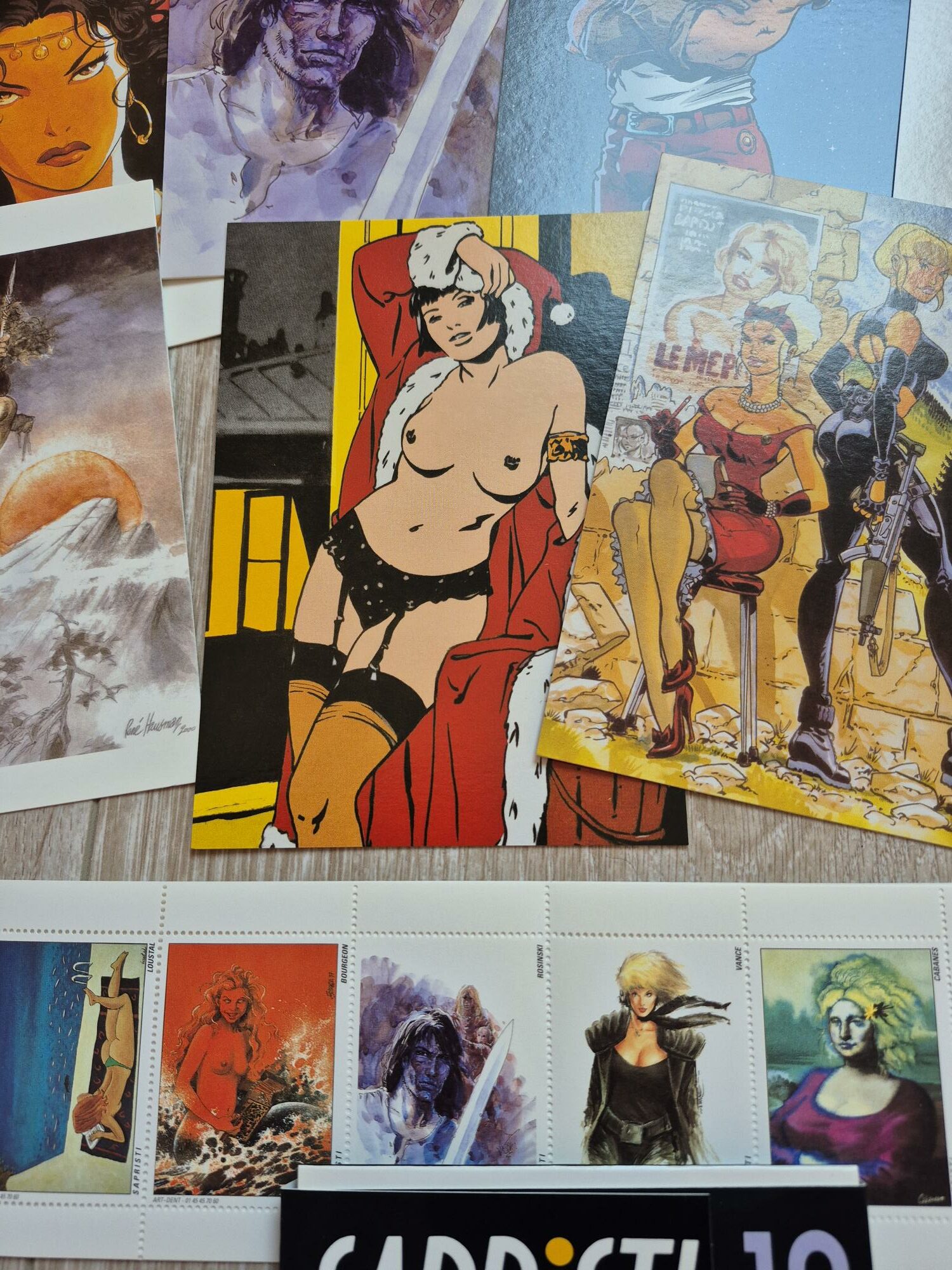 Lot Sapristi : portfolio, timbres, cartes postales. TL 1000 ex. – Image 2