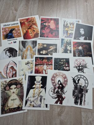 Portfolio Ledroit avec 19 ex-libris signés