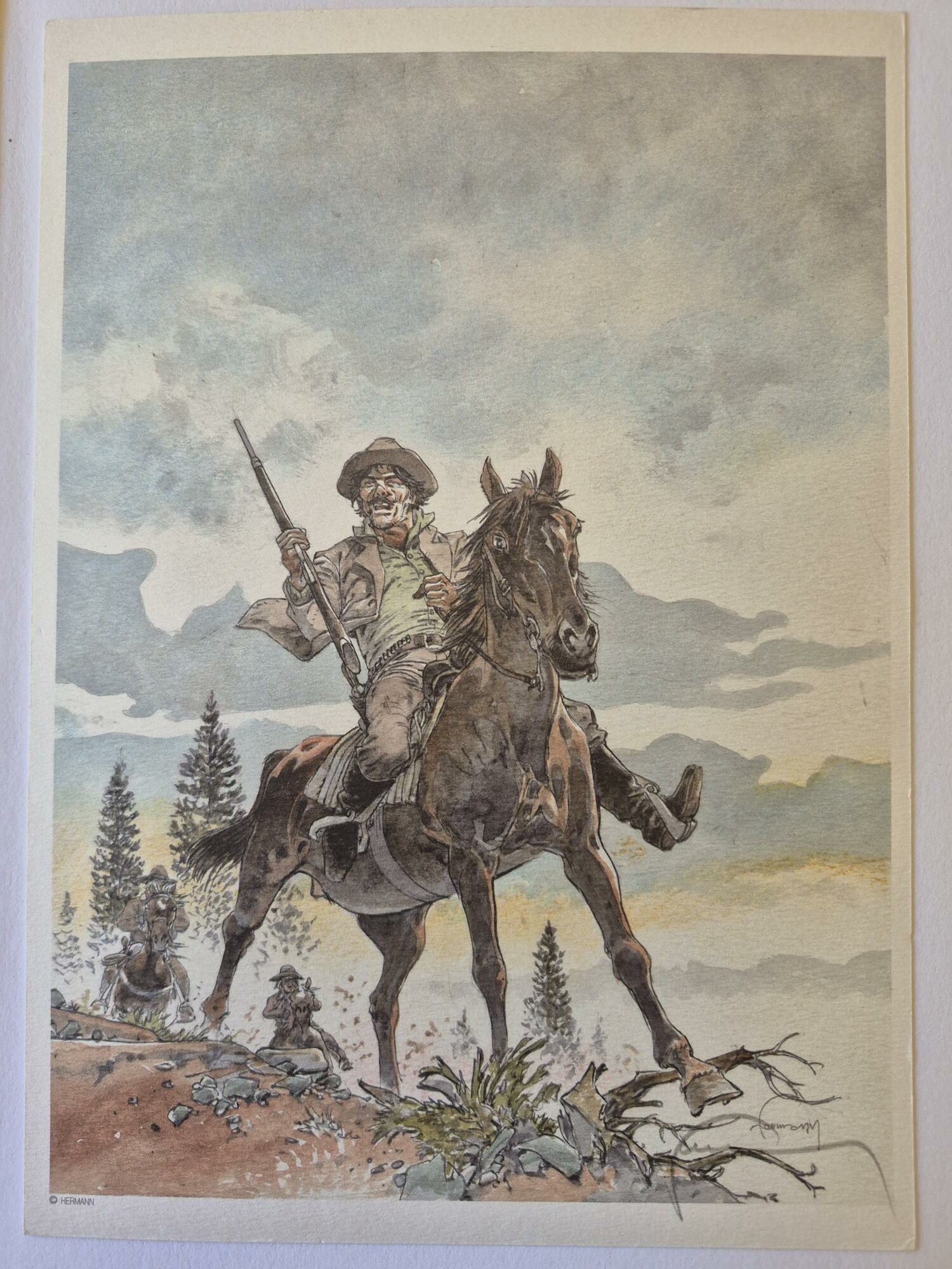 Hermann, Femmes 2, TL numéroté avec 3 ex-libris signés et OAMB – Image 4