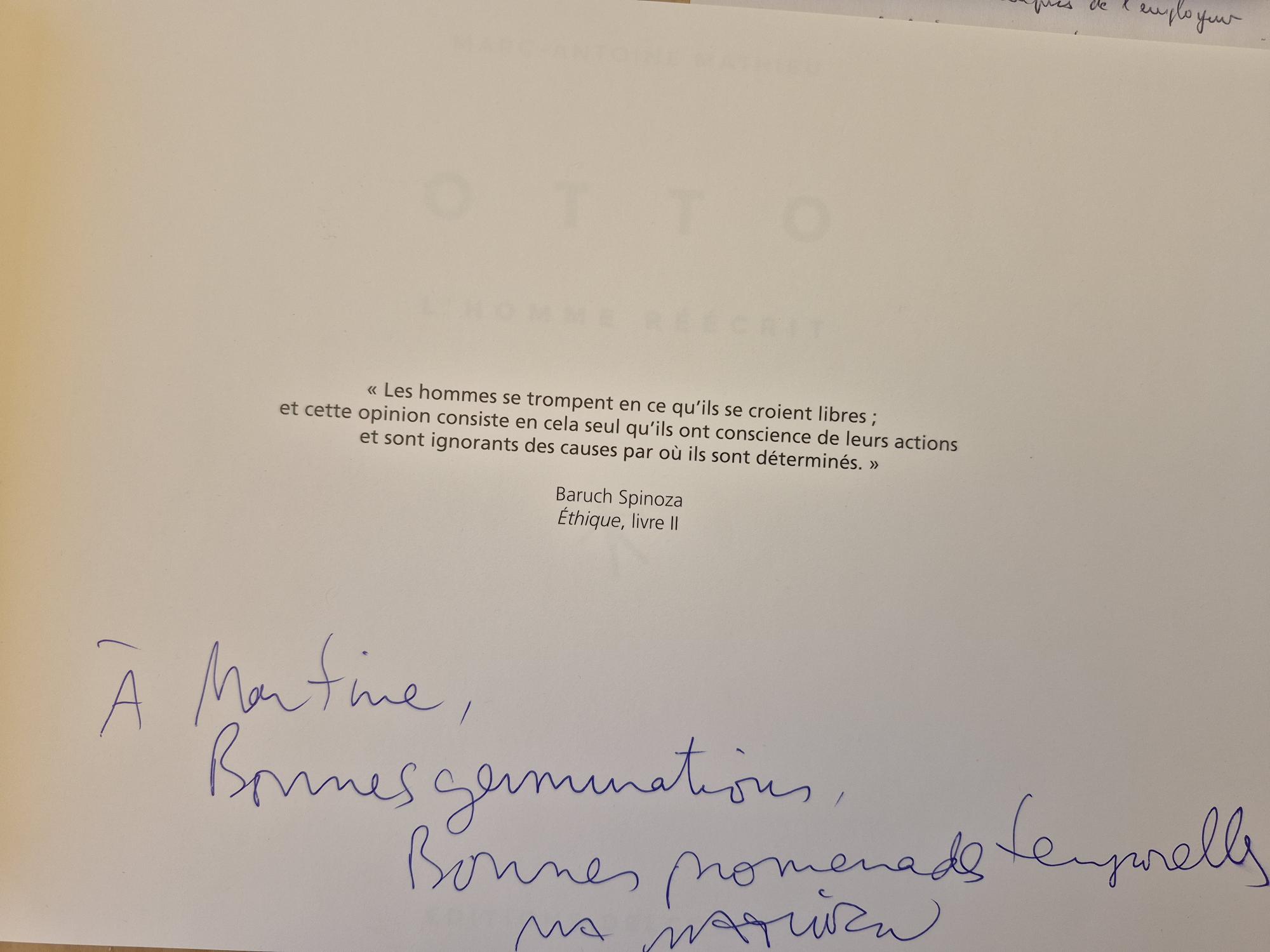 Otto, l'homme réécrit première édition dédicacé par Mathieu – Image 5