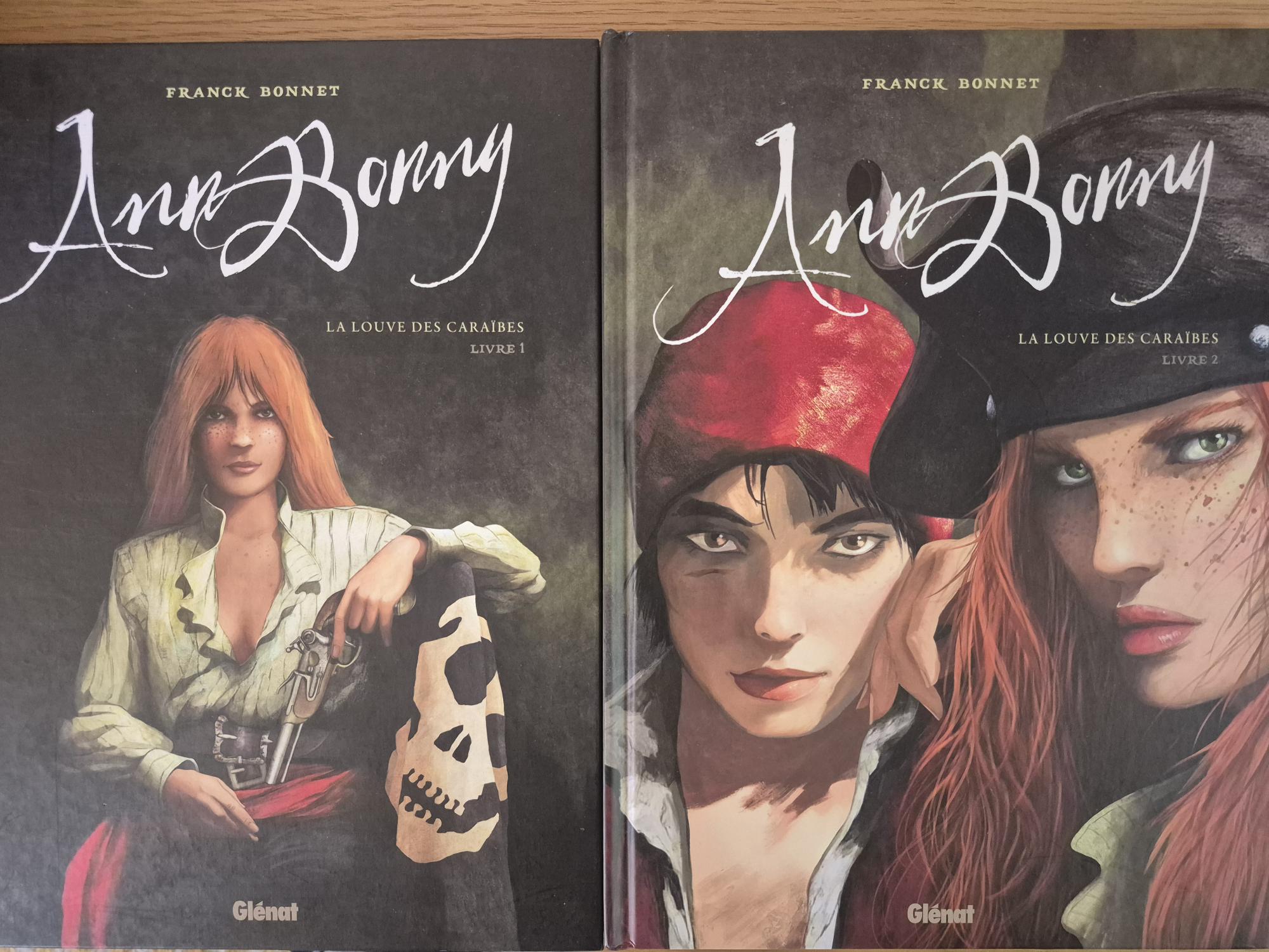 Ann Bonny livres 1 et 2 dédicacés par Bonnet avec 1 ex-libris