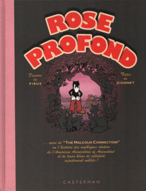 Rose profond GF avec ex-libris signé Dionnet et Solé