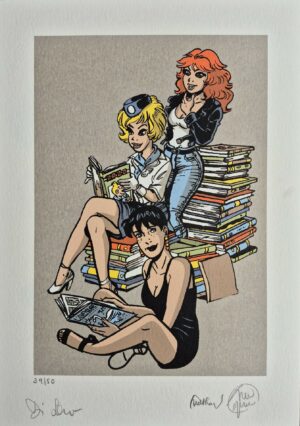 Sérigraphie numérotée et signée Natacha
