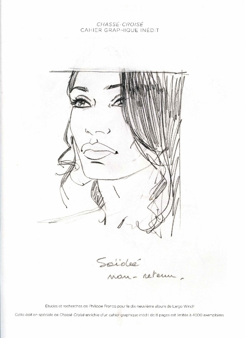 Largo Winch, Chassé-croisé TL avec ex-libris signé Francq – Image 5