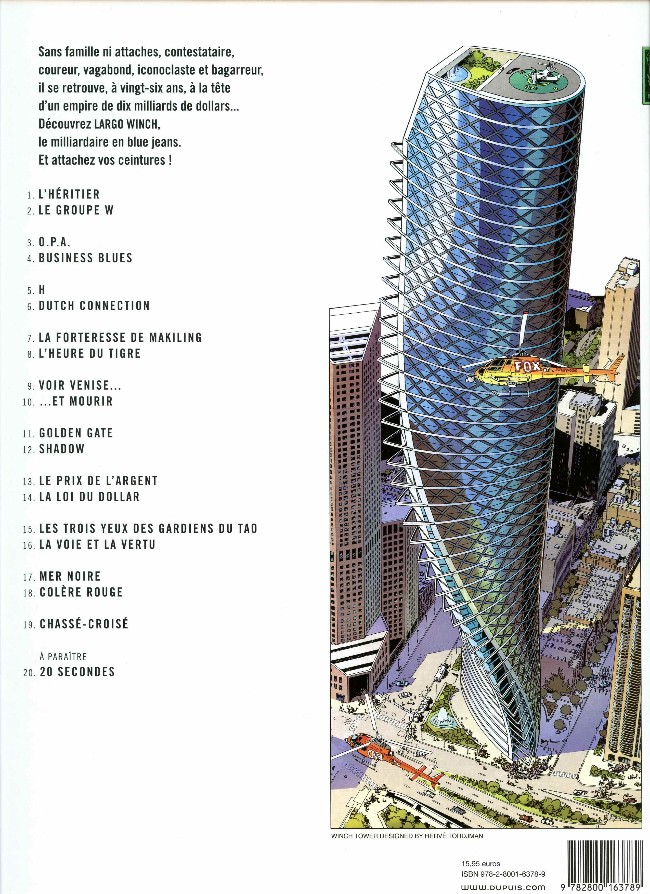 Largo Winch, Chassé-croisé TL avec ex-libris signé Francq – Image 4
