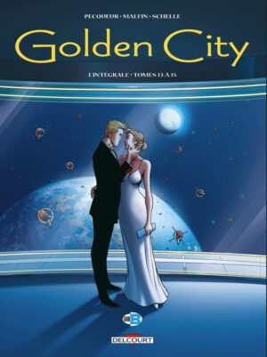 Golden City int 13 à 15 dédicacé Malfin + bleu + 5 ex-libris signés