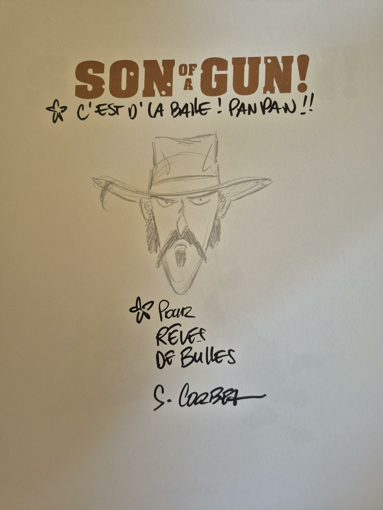 Son of a gun TL numéroté, signé et dédicacé Corbet – Image 2