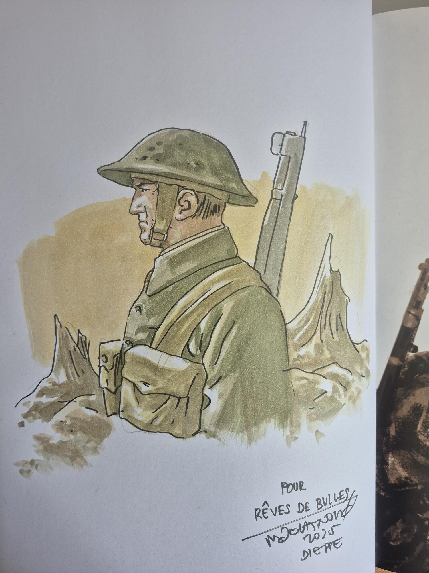 L'ombre d'antan, récits de la grande guerre dédicacé Jovanovic – Image 2