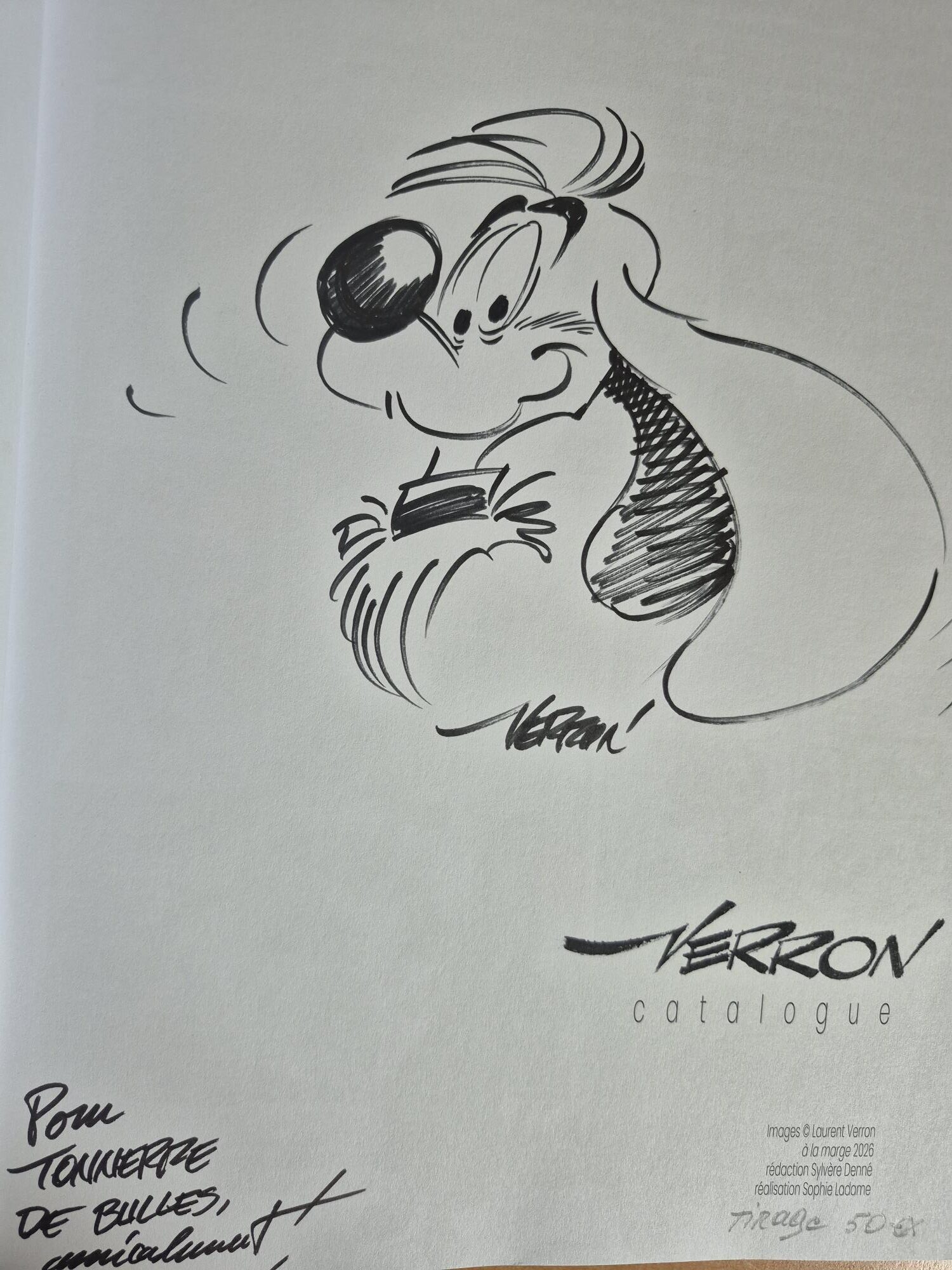 Il s'appelait Ptirou + catalogue dédicacé Verron + ex-libris – Image 6