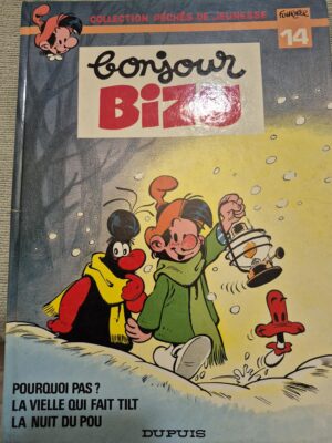 Bonjour Bizu EO, dédicacé par Fournier avec un ex-libris signé