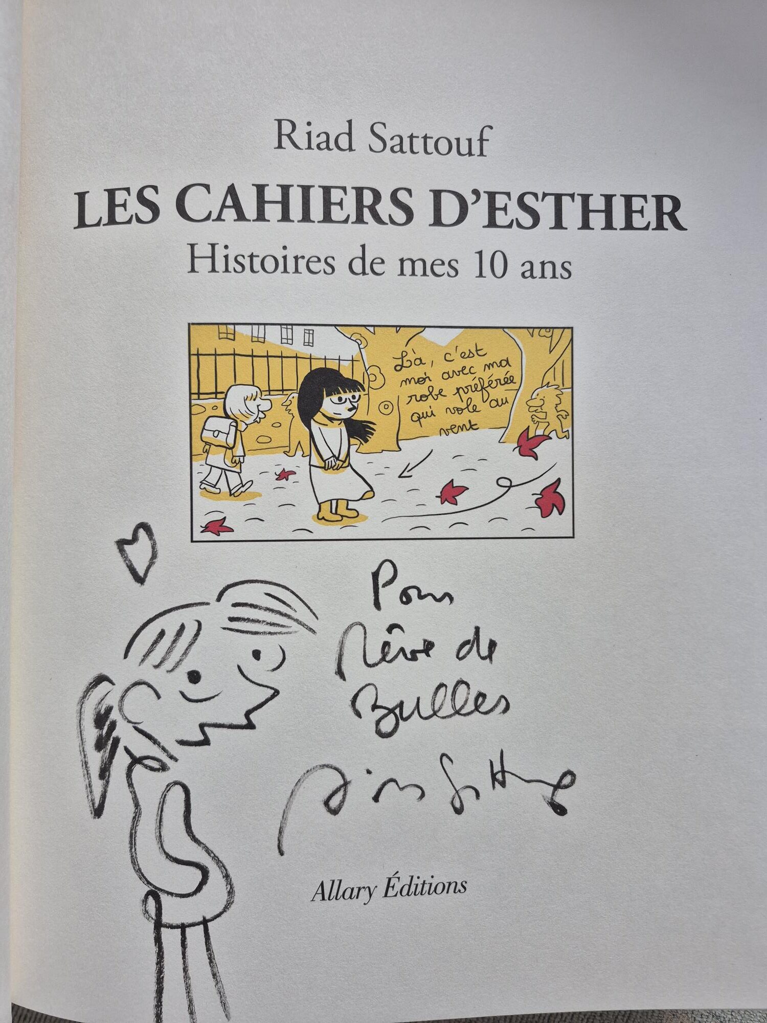 Coffret les cahiers d'Esther avec t.01 dédicacé Sattouf – Image 2