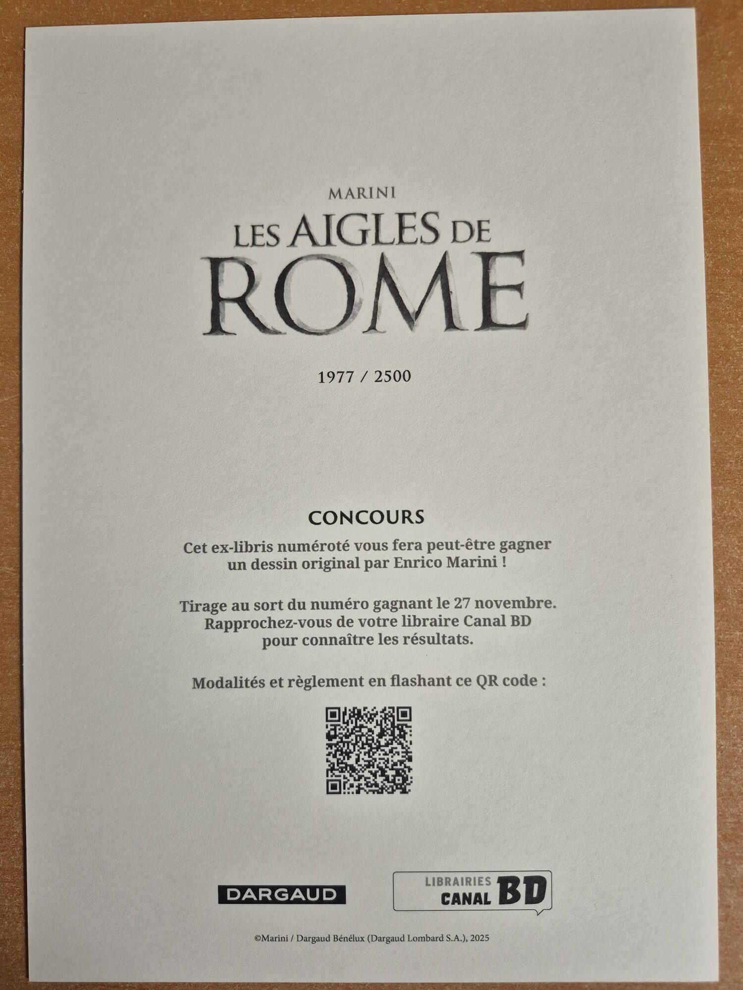 Les aigles de Rome VIII collector Marcus avec 2 ex-libris signés – Image 2